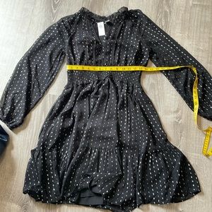 Old Navy Maternity Waist Defined Clip-dot dress